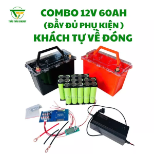 Combo khách về TỰ ĐÓNG 12v 60ah (đầy đủ phụ kiện) - KHÔNG BẢO HÀNH