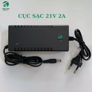 Sạc adapter 21v 2A có đèn báo , đầy tự ngắt, chuyên sạc li-on 18-21v